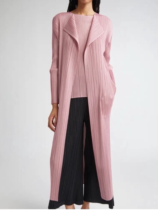 Boohoo Tops - Boohoo Pleated Open-Front Duster Cardigan